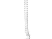 Canalina coprifilo a piastra con base bianca