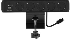 Multipresa On-desk 5xSchuko/1xUSB-A+USB-C