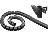 Canalina coprifilo spirale 25mm 2,50mt Nero