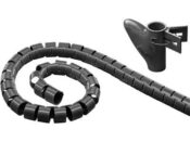 Canalina coprifilo spirale 25mm 10mt Nero
