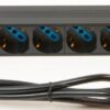 Multipresa Rack 19" 6 Posti con magnet.