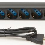 Multipresa Rack 19" 9 Posti univ.con int