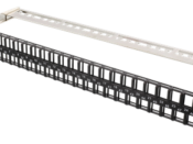 Patch Panel 48 Porte 1U vuoto Bk