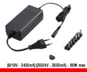 Alimentatore 9-24V 3420-2500mA 60W