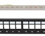 Patch Panel 24 Porte 1U vuoto Bk
