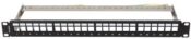 Patch Panel 24 Porte 1U vuoto Bk
