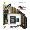 Micro SD Kingston 256GB + adat.CL 10 170Mb/s