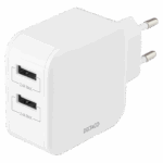 Caricatore Deltaco da casa 2xUSB 24W 4,8A