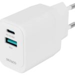 Caricatore Deltaco 1 TypeC + 1 USB 3.0 20W