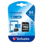 Micro SDXC 64 GB Verbatim CL10 con Adatt