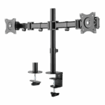 Supporto Deltaco per 2 monitor da scrivania