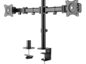 Supporto Deltaco per 2 monitor da scrivania