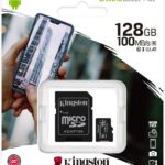 Micro SD Kingston 128Gb + adat.CL10 100Mb/s