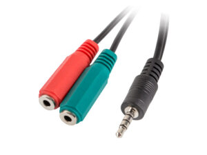 Adattatore Lanberg da 1 Jack 3.5mm M.a 2 Fem
