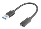 Adattatore USB (M) a Type C (F) 15Cm.