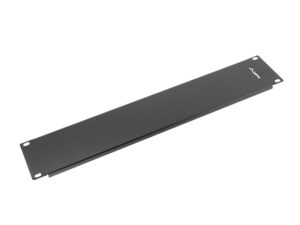 Pannello cieco 19" 2 Unita nero.