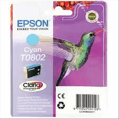 Epson Cartuccia Originale T0802 Ciano