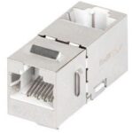 Frutto Keystone Passante F/F RJ45 Cat.5 Ftp