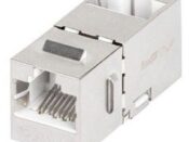 Frutto Keystone Passante F/F RJ45 Cat.5 Ftp