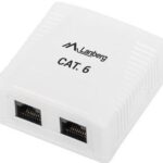 Box a muro con 2 porte LAN UTP