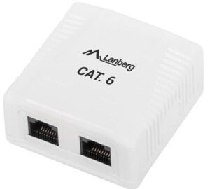 Box a muro con 2 porte LAN UTP