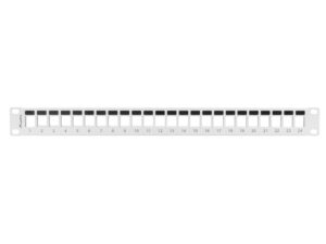 Patch Panel 24 Porte 1U vuoto Grigio.
