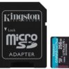 Micro SD Kingston 256GB + adat.CL 10 170Mb/s - immagine 2