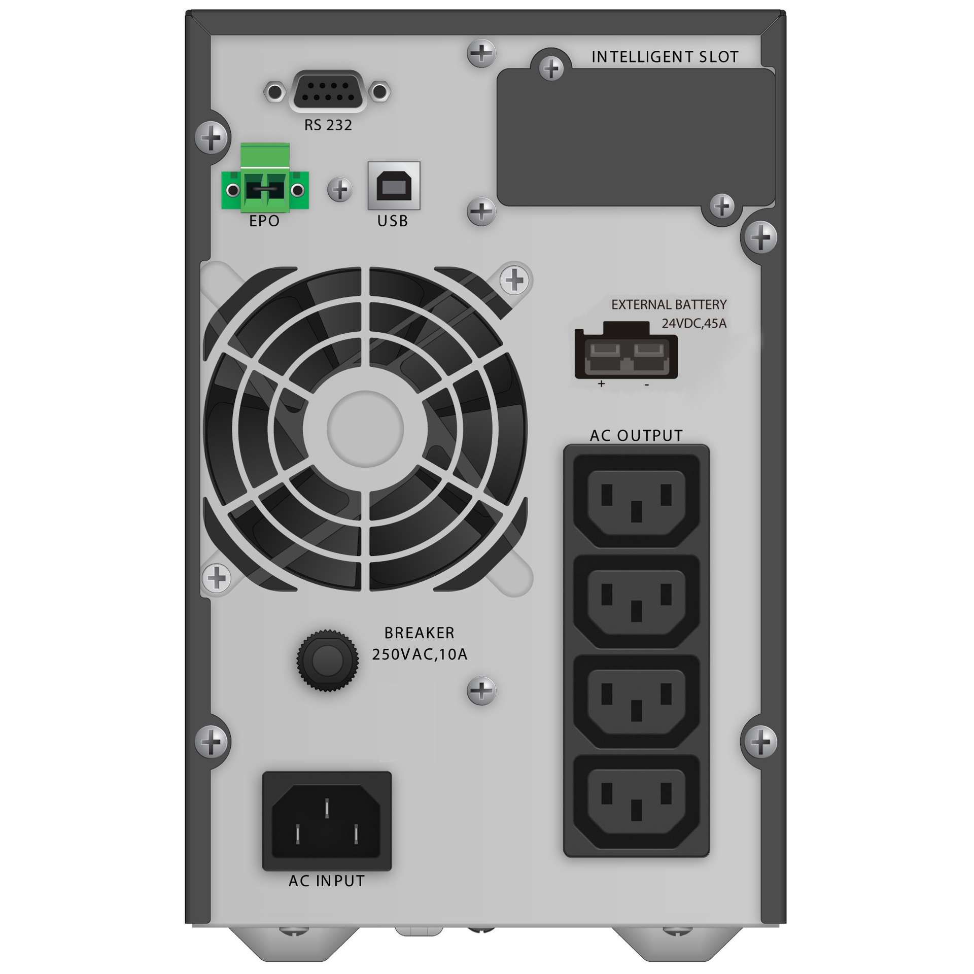 Ups On-Line PowerWalker VFI1000TGB con batt. - immagine 2
