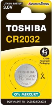 Batteria al litio 3V CR2032 bl.1 pz Toshiba