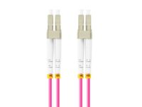 Cavo Fibra Ottica MM LC/LC UPC OM4 Dupl. 1Mt