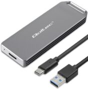 Box Qoltec per Ssd M.2 Nvme USB 3.1 Type C 2230 e 2242