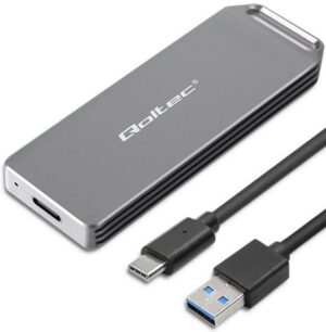 Box Qoltec per Ssd M.2 Nvme USB 3.1 Type C 2230 e 2242