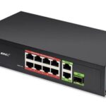 Switch di rete Qoltec 10 Porte Gigabit POE 120W + 1 SFP.