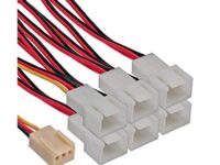 Cavo InLine alim. ventola 3pin F a 6x 3Pin M