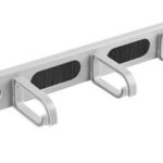 Pannello guidacavi con anelli 1 Unita grigio.