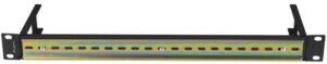 Supporto Din Rail TS-35 Rack 19" 1U Nero.