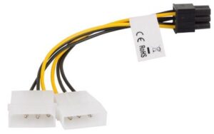 Cavo Pci Express 2x Molex a 6 poli.