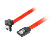 Cavo Sata III 7 Poli 30cm con Clip 90° rosso.
