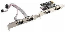 Scheda PCI-E 4 Com LOW PROFILE BRACKET