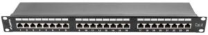 Patch Panel 24 Porte Cat.6 Schermato.