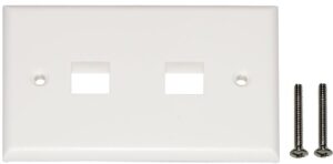 Placca Portafrutti 2 posizioni Colore Bianco