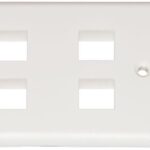 Placca Portafrutti 4 posizioni Colore Bianco