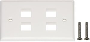 Placca Portafrutti 4 posizioni Colore Bianco