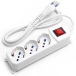 Multipresa a 3 Vie con Inter. 16A cavo 1,5mt