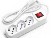 Multipresa a 3 Vie con Inter. 16A cavo 1,5mt