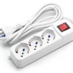 Multipresa a 3 Vie con Inter.16A cavo 3mt