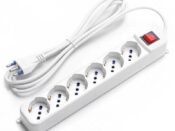 Multipresa a 6 Vie con Inter. 16A cavo 3Mt