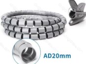 Canalina coprifilo spirale 0,20mm 1,50mt Grig