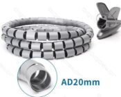 Canalina coprifilo spirale 0,20mm 1,50mt Grig