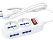 Multipresa a 6 Vie con Inter.16A cavo 1,5mt